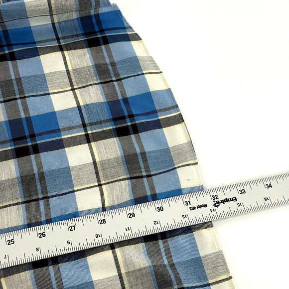 L.L. Bean Mens L Wrinkle Free Traditional Fit Button Dn Shirt Blue Plaid Classic - Picture 6 of 8